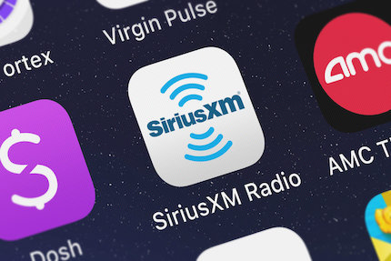 Close-up shot of SIRIUS XM Radio Inc's popular app SiriusXM Radio