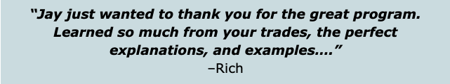 A testimonial for Profit Wheel 360 by Rich.