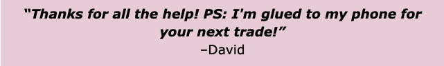 A testimonial for Profit Wheel 360 by David.