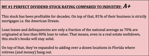 Dividend Stock investing compared to industry.