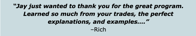 Testimonial from Rich.