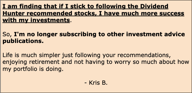 TDH Testimonial from Kris B.