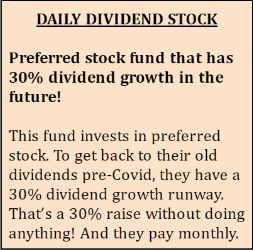 Daily Dividend Tip about preferred shares.