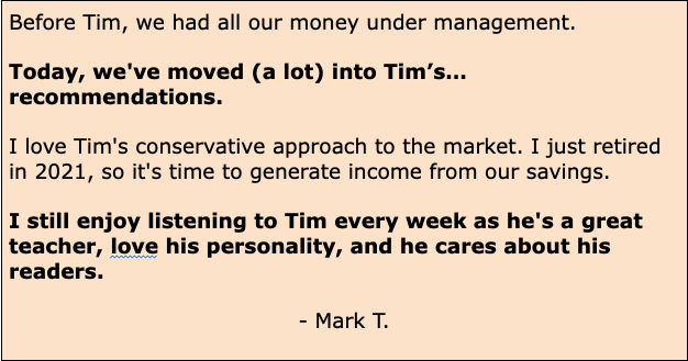 TDH Testimonial from Mark T.