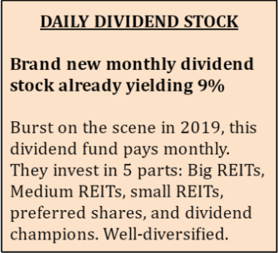 Daily Dividend Stock tip.