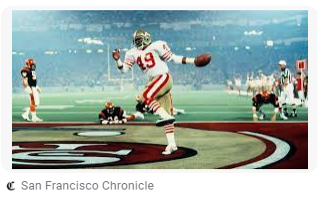 Football player dancing.