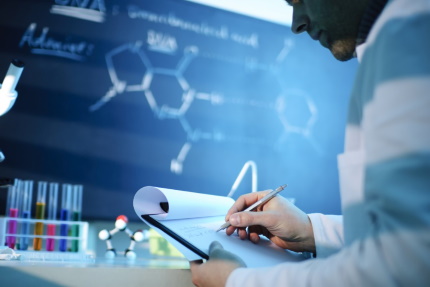 Scientist working in a lab