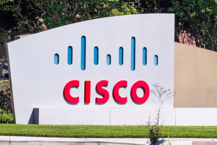 Aug 1, 2019 San Jose / CA / USA - CISCO sign in front of the headquarters in Silicon Valley; Cisco Systems, Inc. is an American multinational technology conglomerate