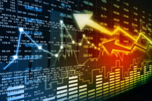 Stock market chart