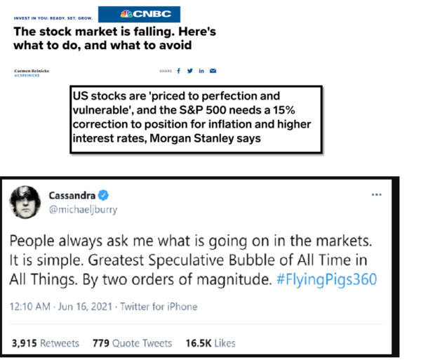 Article from CNBC headlined "The stock market is falling. Here's what to do, and what to avoid"