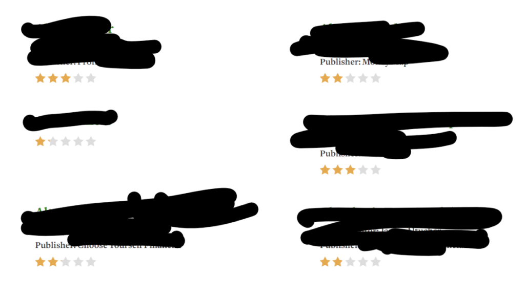 Reviews from other services provided by other gurus showing that they are much lower.