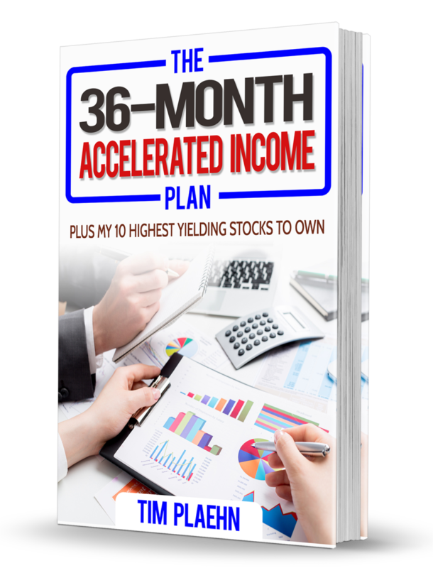Cover of Tim Plaehn's "The 36-Month Accelerated Income Plan"