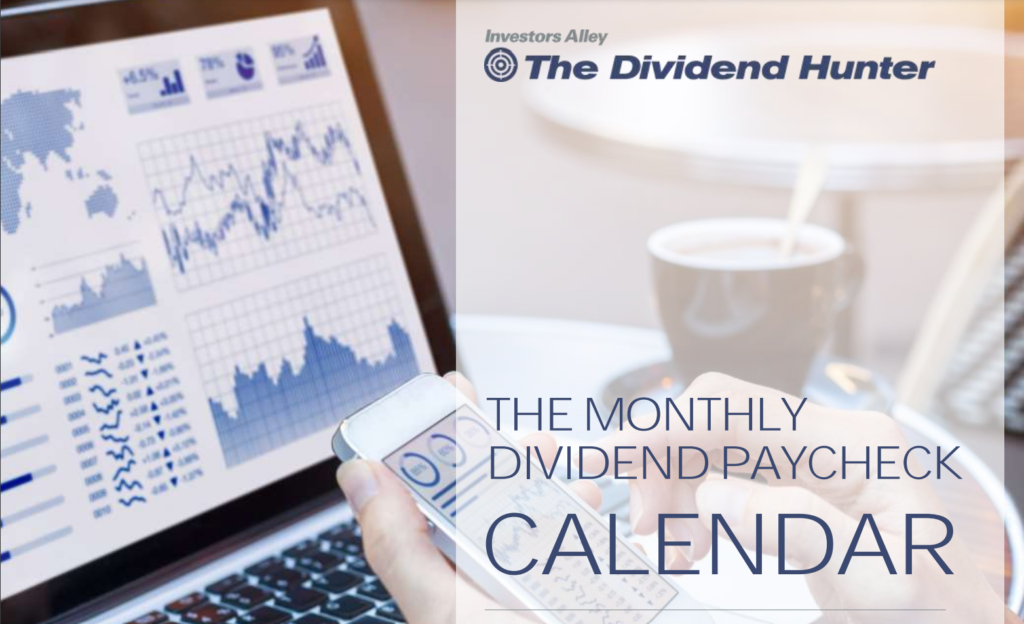 Cover of the Monthly Dividend Calendar.