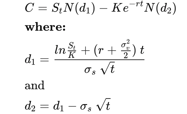Equations for stocks Delta, Gamma, Theta, Rho