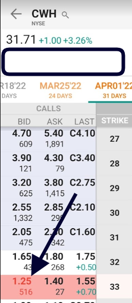 Image showing click two of buying a covered call.