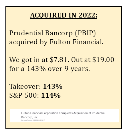 Info about a previous bank takeover.