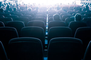 Cinema or theater in the auditorium,business background.