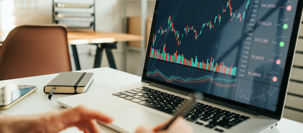 cash secured puts: person looking at data and statistics