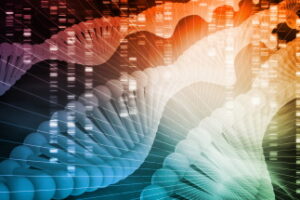 Genetic Code Sequence of DNA Protein Art